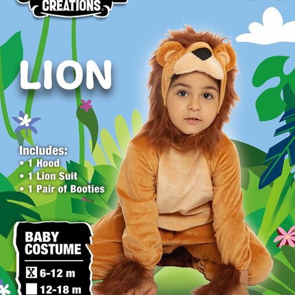 Halloween Baby Unisex Lion Costume Set, Halloween Baby Costume Set for Dress Up, 18~24 Months