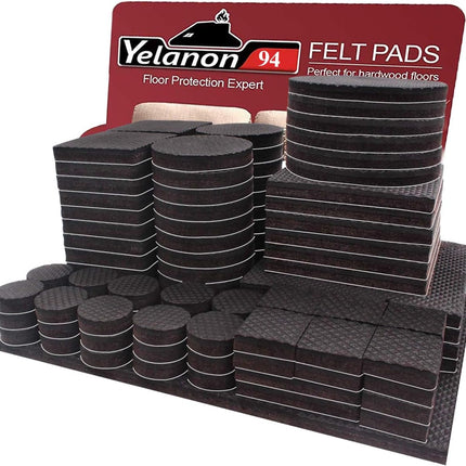 Non Slip Furniture Pads - 94Pcs (1+2+3+4)” Furniture Grippers, Non Skid for Furniture Legs,Selfadhesive Rubber Furniture Feet, anti Slide Furniture Hardwood Floor Protectors for Keep Couch Stoppers