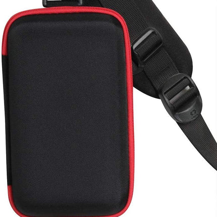 Hard Travel Case for Ekrist/Lanluk Portable Charger Power Bank 25800Mah (Black + Red Zipper)