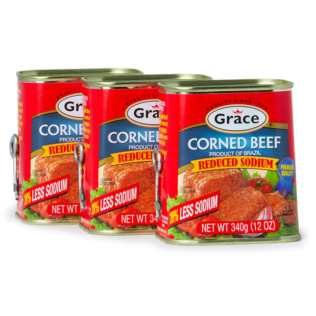 Grace Corned Beef Canned 12oz - 3 Pack -