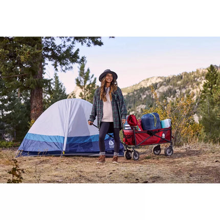 Collapsible Outdoor Utility Wagon - Red