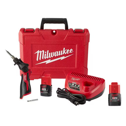 M12 12-Volt Lithium-Ion Cordless Soldering Iron Kit with 2.0 Ah Compact Battery