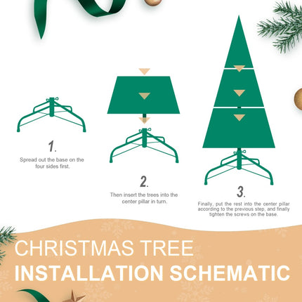 PE, PVC Christmas Tree, Green