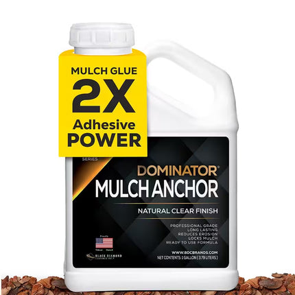 Mulch Anchor - Mulch Glue and Pea Gravel Stabilizer, Ready to Use, Lasts up to 2-Years, Fast-Dry, Non-Toxic (1 Gal.)