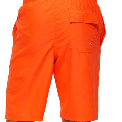 Mens Swim Shorts Quick Dry Swimsuit Sports Swimming Shorts with Pockets,Bright Orange,Xx-Large