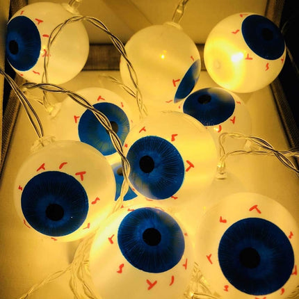 Halloween Eyeball String Lights, Battery Operated String Lights for Halloween Decorations (Eye)