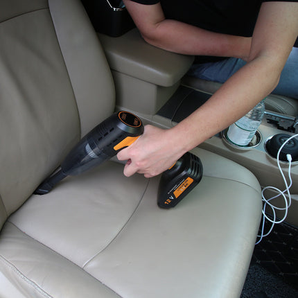 1Pc 4 In 1 Cordless Car Vacuum Cleaner And Tire Inflator With LED Light Digital Display Tire Pressure Gauge 150PSI Rechargeable Air Compressor Pump Essential Car Accessories