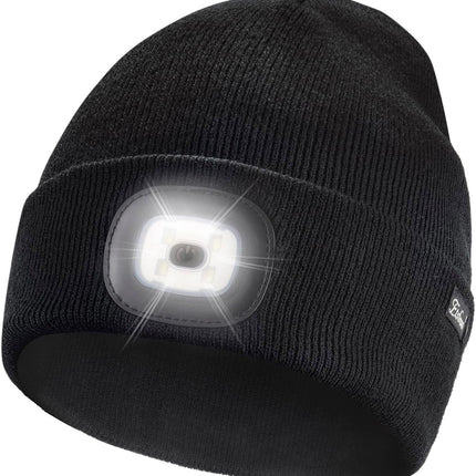 Unisex Beanie with the Light Gifts for Men Dad Father USB Rechargeable Caps