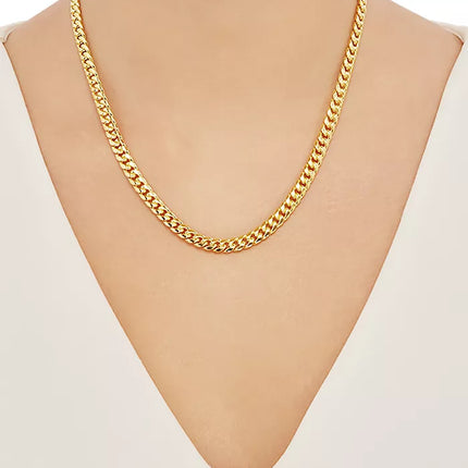 Miami Cuban Link 18" Chain Necklace (6Mm) in 10K Gold