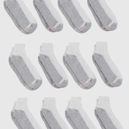 Men'S Double Tough Durability Big & Tall Ankle Socks, 12-Pack