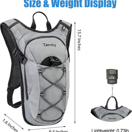 Lightweight Hydration Backpack Water Backpack Hydration Pack for Cycling Running Biking Hiking Backpack(Water Bladder Not Included)