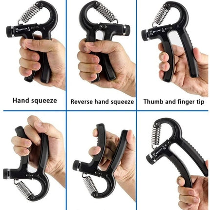 Hand Grip Strength Power Trainer Gripper Strengthener Adjustable Gym Exerciser