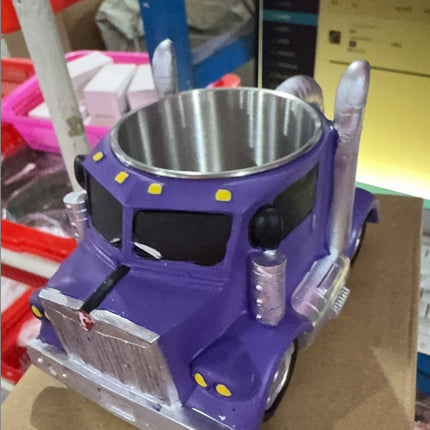 Durable Truck Coffee Mug Semi Truck Handcrafted Coffee Cup Semi-trailer Shaped Semi-Truck Coffee Mugs For Family