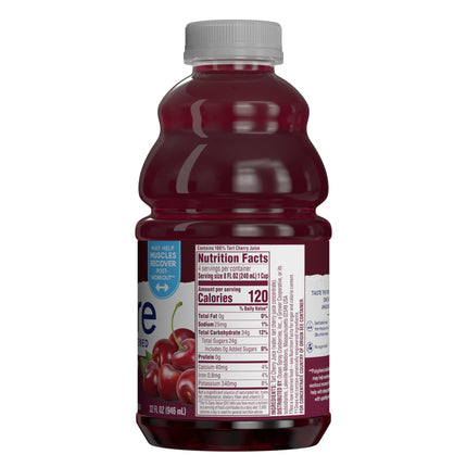 ® Pure Unsweetened Tart Cherry, 100% Tart Cherry Juice, 32 Fl Oz Bottle