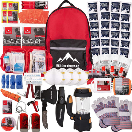 First Aid Kit Hurricane Disaster or Earthquake Emergency Survival Bug Out Bag Supplies for Families - 72 Hours of Disaster Preparedness Supplies