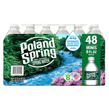 Brand 100% Natural Spring Water, 8-Ounce Mini Plastic Bottles (Pack of 48)