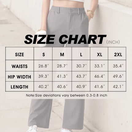 Cargo Pants for Women Wide Leg Pants Blue Gray XL Baggy Stretchy Streetwear Pants High Waisted Casual Streetwear with Pockets Pants for Women