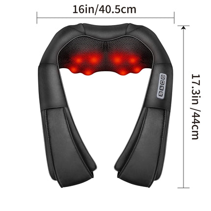 Shiatsu Neck Shoulder and Back Massager with Heat, Electric Deep Tissue 4D Kneading Massage