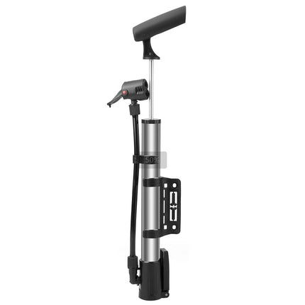 Mini Bike Portable Bicycle Tire Inflator Ball Air W Mount Frame For Mountain Road Bike