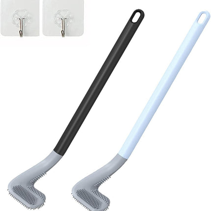 Golf Silicone Toilet Brush Long Handled Toilet Brush Rubber Toilet Brush for Bathroom Bendable TPR Brush Head to Clean Toilet Cleaning Tool for Bathroom Golf Head Toilet Bowl Brush