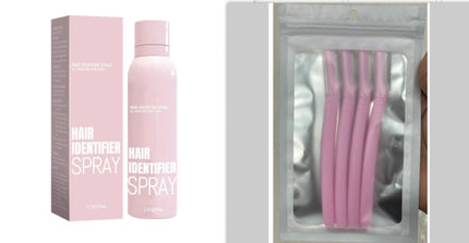 Hair Identifier Spray Set For Face Shaving Moisturizing Dermaplaner Spray For Face Shaving Skin Care