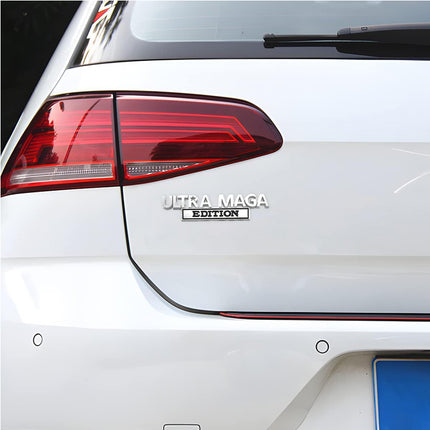 2pcs Ultra MAGA Edition Emblems, Emblem 3D Badge Decal Car Truck SUV,Refrigerator Sticker,Window Display Stickers,Bicycles, Laptops, Fridges