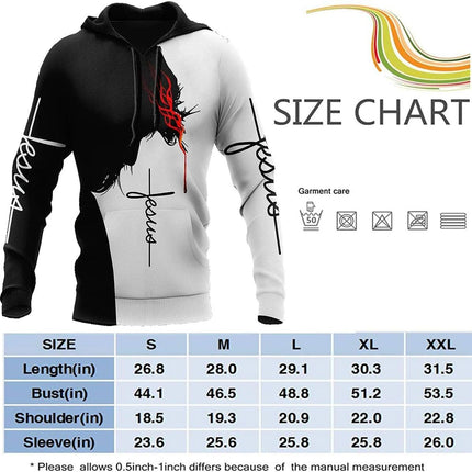 3D Christian Jesus Hoodies for Men Women Unisex Praying Hands Sweatshirt Pullover King Printed Sweater