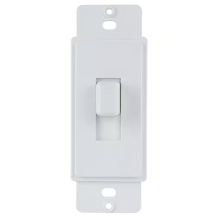 1-Gang Toggle Cover-Up Plastic Wall Plate Adapter, White (Textured/Paintable Finish)