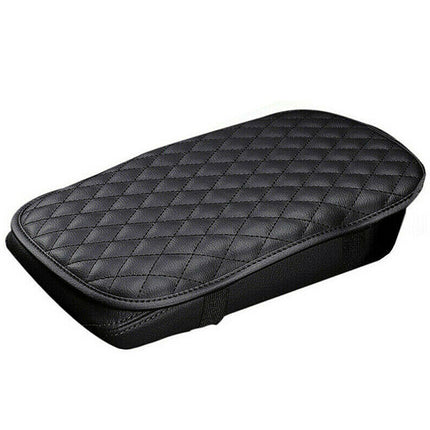 1Pc Car Armrest Pad Cover PU Leather Auto Center Console Seat Box Cover Protector Car Accessories Armrest Cushion Pad Fit For Vehicle SUV Truck Car