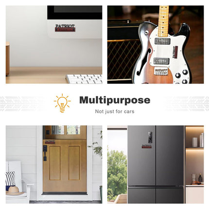 2pcs Patriot Edition Emblems, Emblem 3D Badge Decal Car Truck SUV,Refrigerator Sticker,Window Display Stickers,Bicycles, Laptops, Fridges