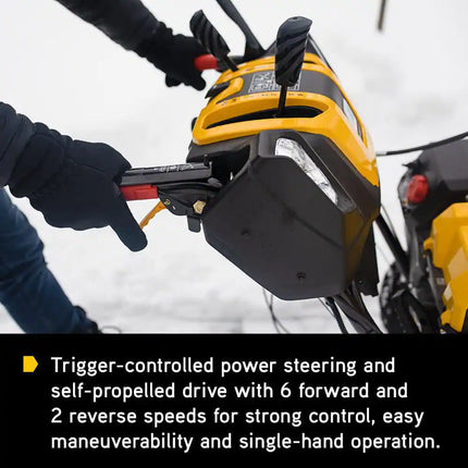 2X 28 In. 272Cc Intellipower Two-Stage Electric Start Gas Snow Blower with Power Steering and Steel Chute