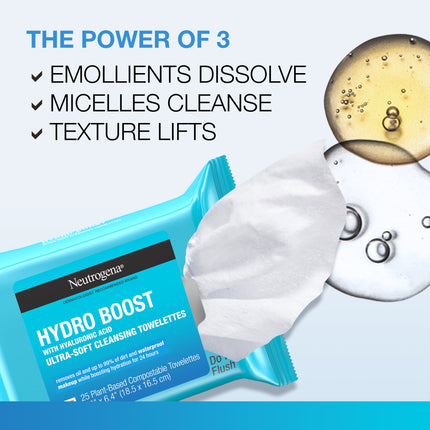 Hydro Boost Trifecta: Water Gel, Cleanser, & Wipes, 3 Items