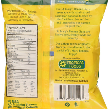 St Mary's Banana Chips 1.06 Ounce (Pack of 24)