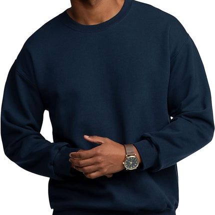 Men'S Eversoft Fleece Crewneck Sweatshirts, Moisture Wicking & Breathable, Sizes S-4X