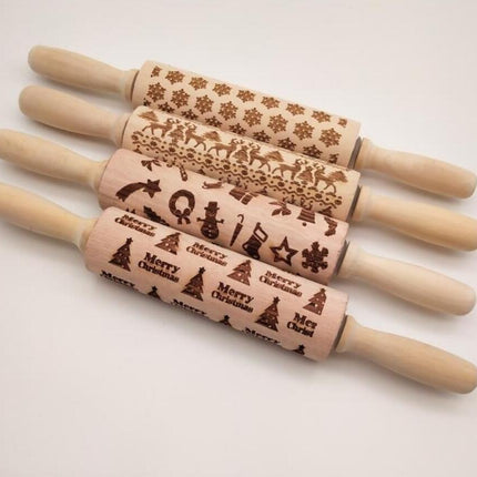 Rolling Pin Christmas Embossing