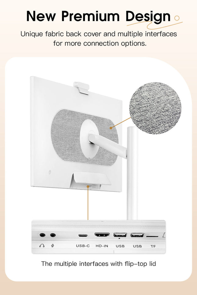 32 Inch 128GB Smart Portable TV Android OS 1080P 13MP Camera Remote Control Control Home Office Entertainment Portable Smart Tv