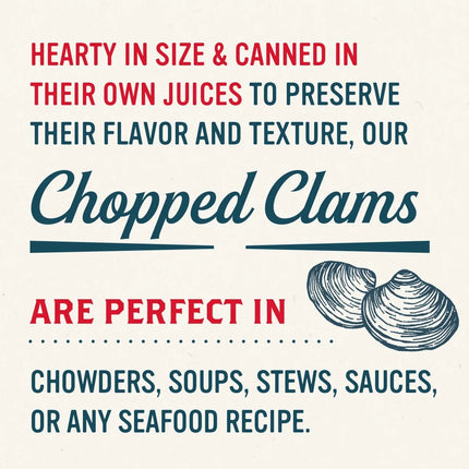 (6 Pack)  Chopped Clams in Clam Juice, 6.5 Oz