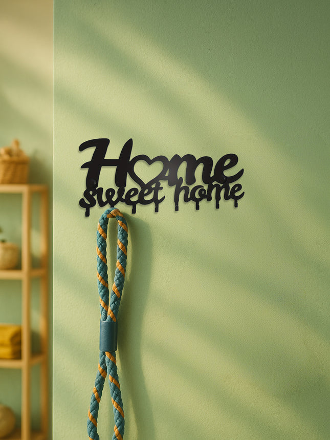 Sleek Adhesive Key Holder - Metal Key Holder Wall Mount W Contemporary Design