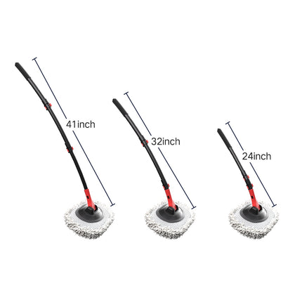 Portable 41-inch Automatic Water Car Wash Mop For Home And Outdoor Use, Featuring A Soft Brush Head To Prevent Scratches, Includes A 10-meter Hose That Connects To A Water Faucet, Suitable For Cleanin