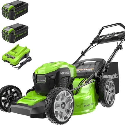 40V 21" Brushless Cordless (Smart Pace / Self-Propelled) Lawn Mower (75+ Compatible Tools), (2) 4.0Ah Batteries and Charger Included