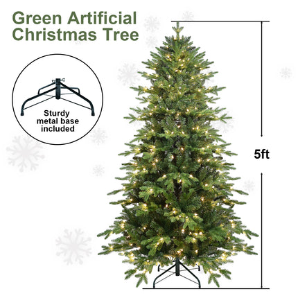 PVC Christmas Tree, Christmas Decorations, Green, With Lights