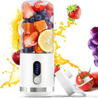 Portable Blender, Smart LCD Display Personal Size Blender USB Rechargeable for Shakes and Smoothies, 15.2Oz Fruit Juice Mixer with Six Blades, Mini Blender to Go Sports,Travel, Office, Gym