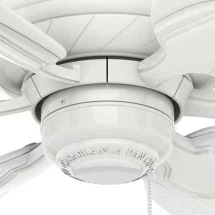 Wailea 31 In. Indoor/Outdoor Snow White Ceiling Fan for Patios or Bedrooms