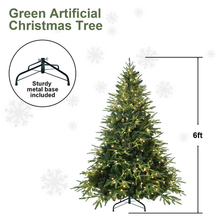 PVC Christmas Tree, Christmas Decorations, Green, With Lights