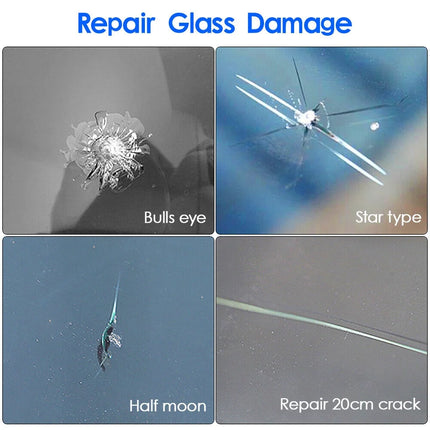 5-Pack Auto Glass Nano Repair Fluid Car Windshield Resin Crack Tool Kit Crack