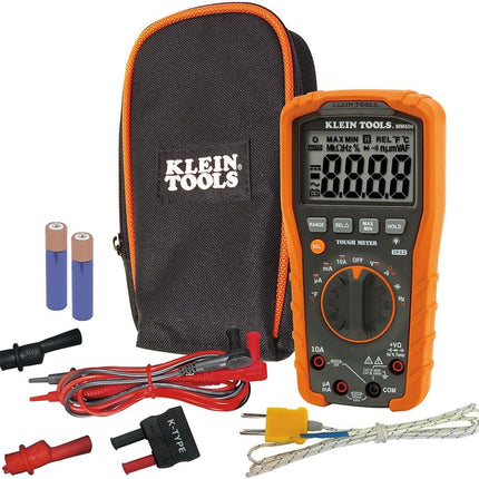 MM600 Multimeter, Digital Auto-Ranging, AC/DC Voltage and Current, Temperature, Frequency, Continuity, More, 1000V