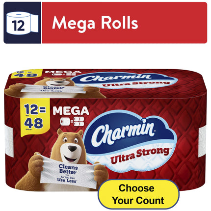 Ultra Strong Toilet Paper, 12 Mega Rolls