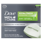 3-In-1 Moisturizing Body, Face & Shave Bar for All Skin Extra Fresh, 3.75 Oz (12 Bars)