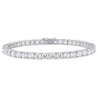 Women'S Created Sapphire Sterling Silver Bracelet