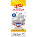 Forceflex Maxstrength with Clorox 13 Gallon Kitchen Trash Bags, Lemon Fresh Bleach, 20 Bags